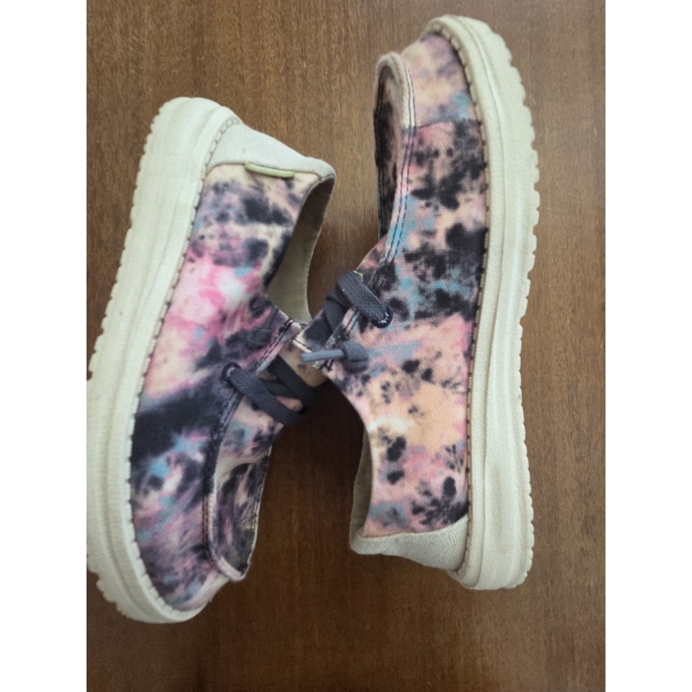 Hey Dude Tie Dye Womens 6‎ Navy Blue Pink Orange Sky Blue - Picture 4 of 11